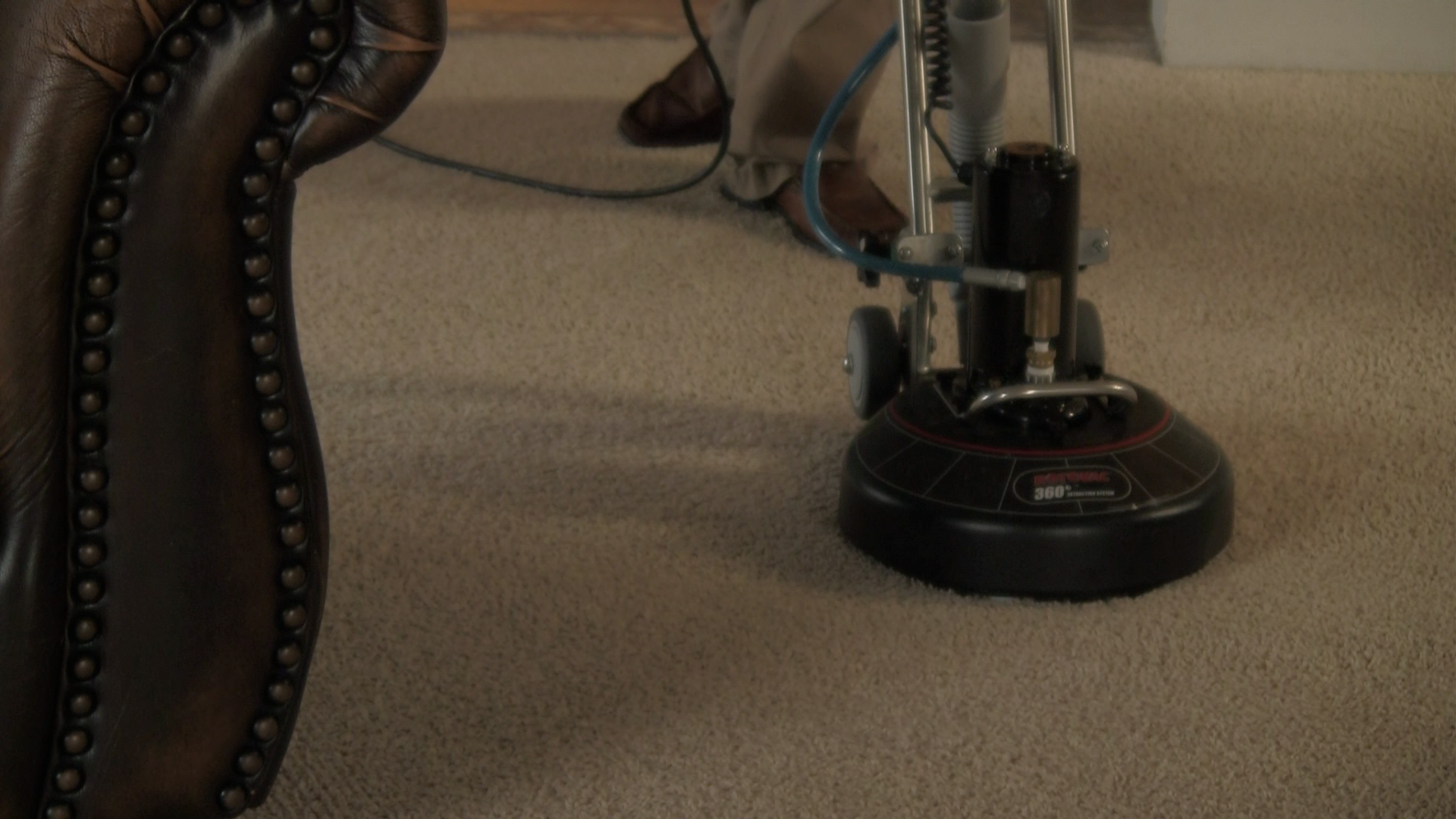 Cleaning your carpets.